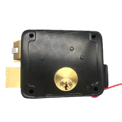 12V电控锁喷漆电锁单元门锁铜舌门锁金属锁宿舍门锁美式门锁批发