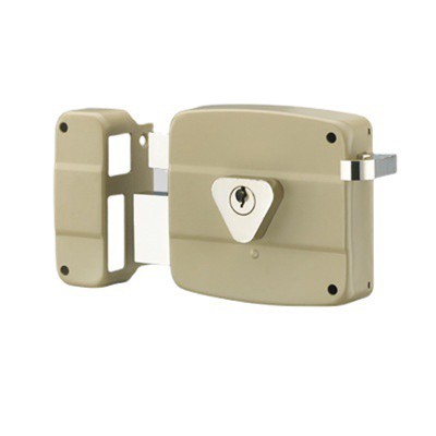 喷漆机械门锁老式门锁压铸金属外装锁锌头外装门锁室外门锁批发