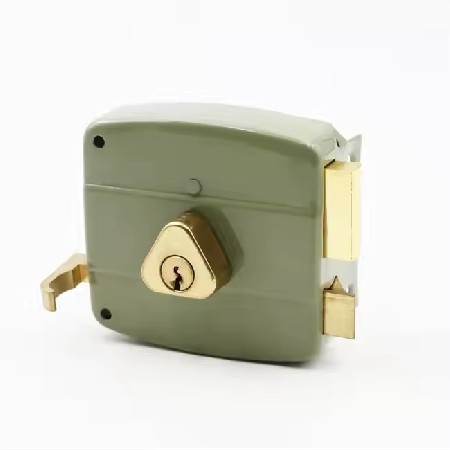 C级铜芯安全老式外装门锁老款新款地下室三保险木门老式防盗门锁