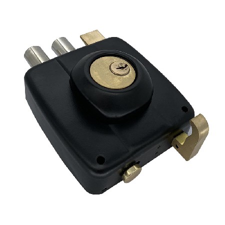 加工定制外贸锁智利门锁栅栏锁精美喷塑工艺室外门锁金属门锁批发