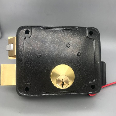 12V电控锁喷漆电锁单元门锁铜舌门锁金属锁宿舍门锁美式门锁批发