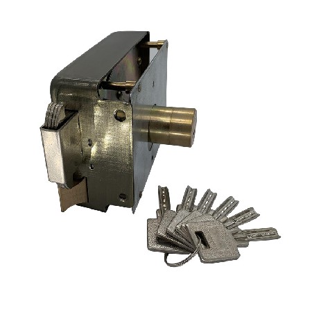 2.0系列连体211贸易机械锁免焊带固定板巴基斯坦中东门锁机械门锁