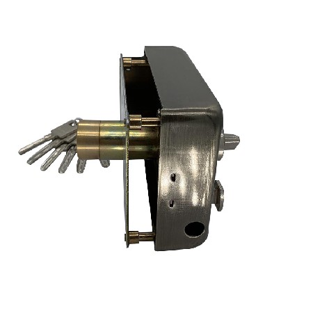 2.0系列连体211贸易机械锁免焊带固定板巴基斯坦中东门锁机械门锁