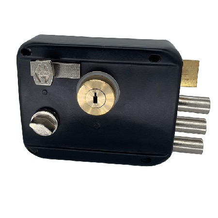 定制加工外装门锁LT3000三柱2.0厚黑漆青古铜电镀连体锁