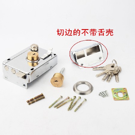 外装门锁老式门锁铁门锁暗锁车库门锁储藏室锁室外锁现代门锁批发