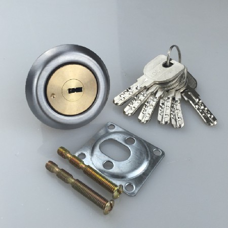 大门锁老式外装门锁 防盗门锁木门铁门锁家用铜锁芯锁心通用锁