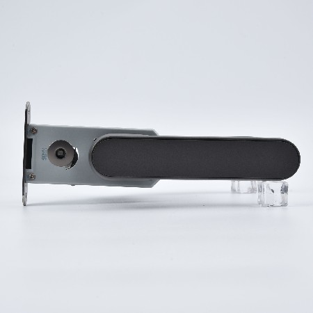 机械门锁简约美式黑色锌合金家用通用型把手入户电镀执手锁批发